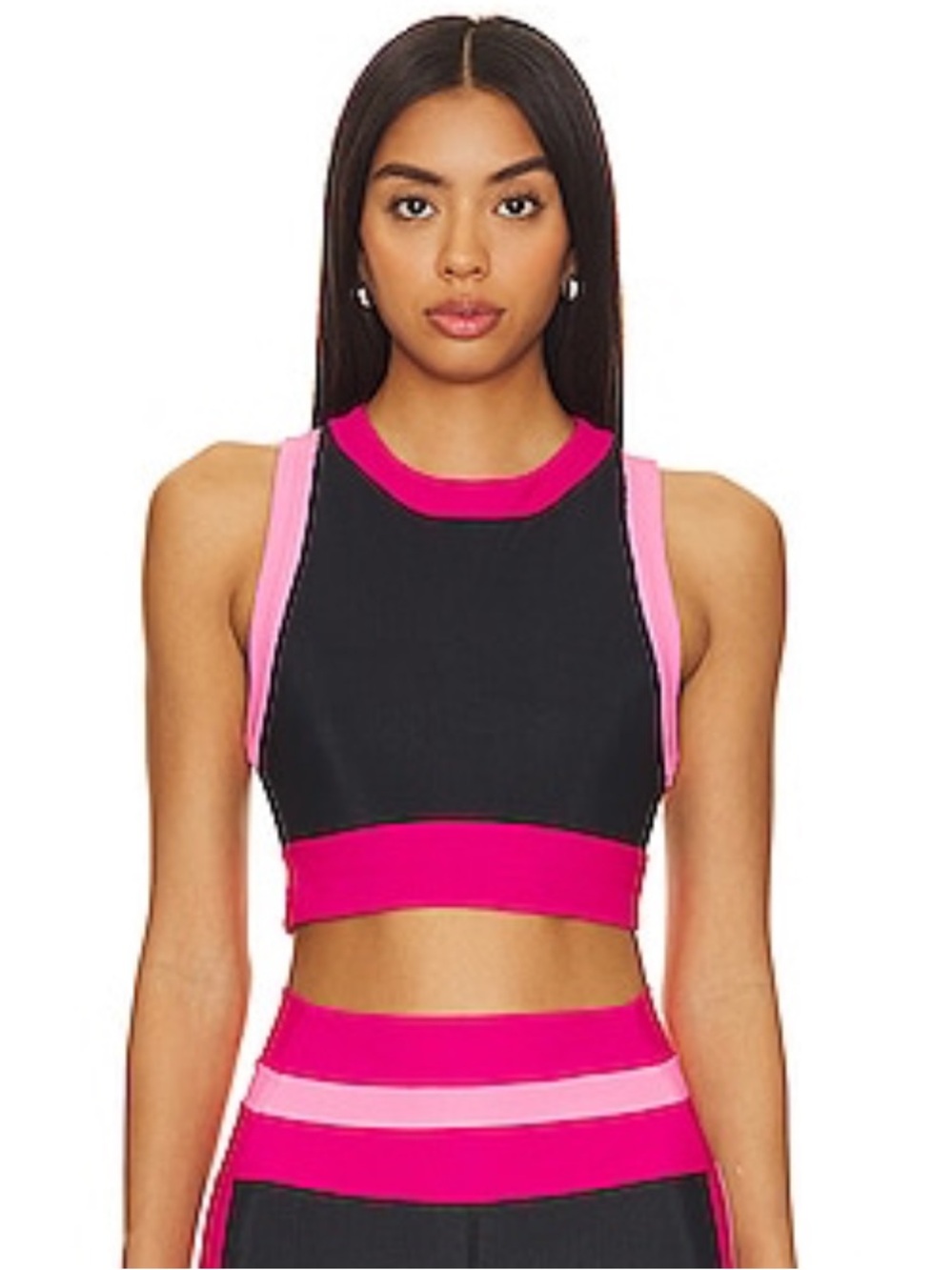 🌻NEW NWOT Beach Riot Sport Gwen Bikini Top Ribbed Bralette Colorblock Size XS